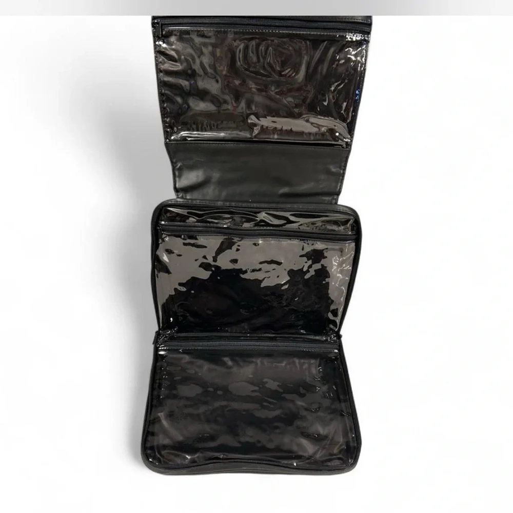 Nicole Miller Black Cosmetic Bag